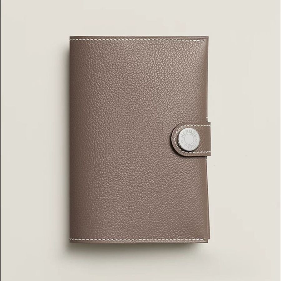 全新6月購💯 愛馬仕 Hermès R.M.S Passport Holder 18 Etoupe Evercolor 大象灰銀釦護照夾-0
