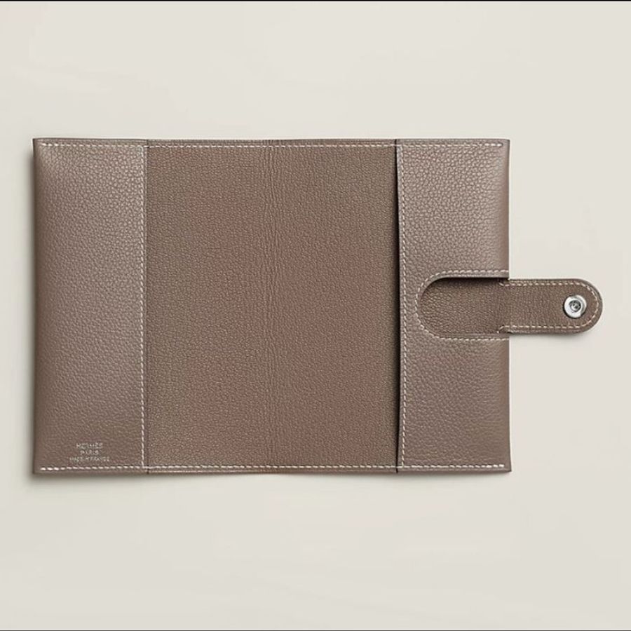 全新6月購💯 愛馬仕 Hermès R.M.S Passport Holder 18 Etoupe Evercolor 大象灰銀釦護照夾-1