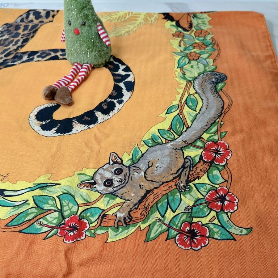 HERMES 全新叢林之愛披肩-4
