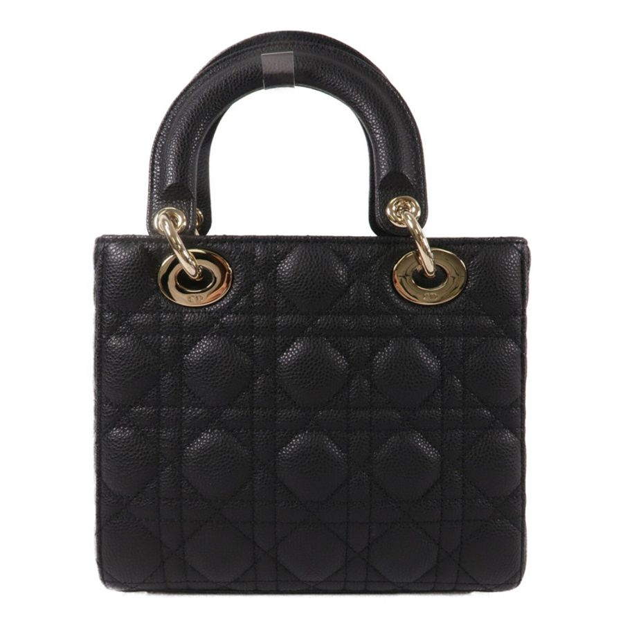 Dior 牛皮皮革Lady Dior Medium手挽肩背兩用袋-1