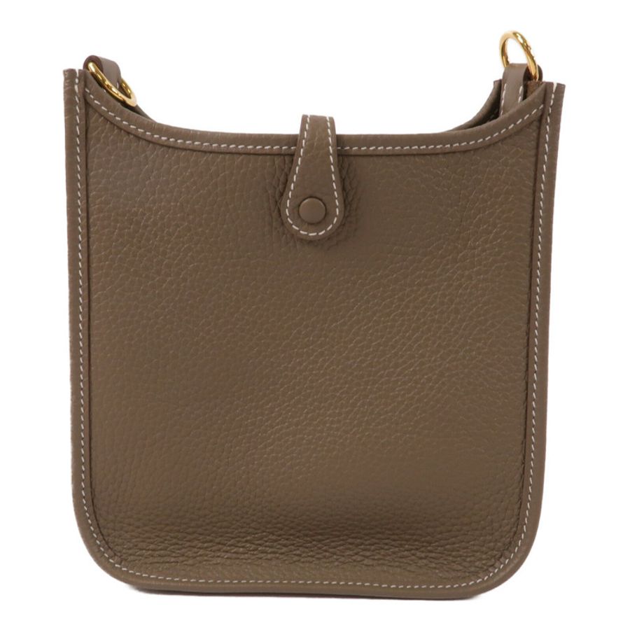 HERMES Clemence皮革Evelyne TPM肩背袋Etoupe-2