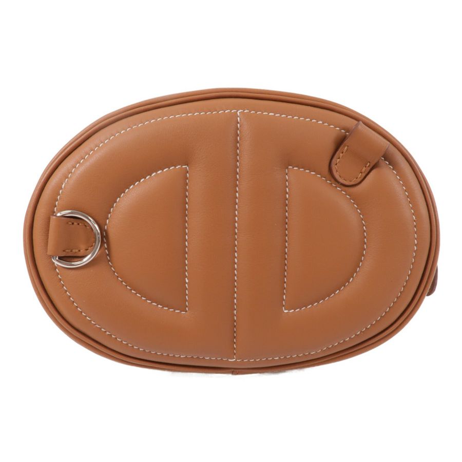 HERMES Swift皮革In The Loop Belt Bag腰包Gold-1