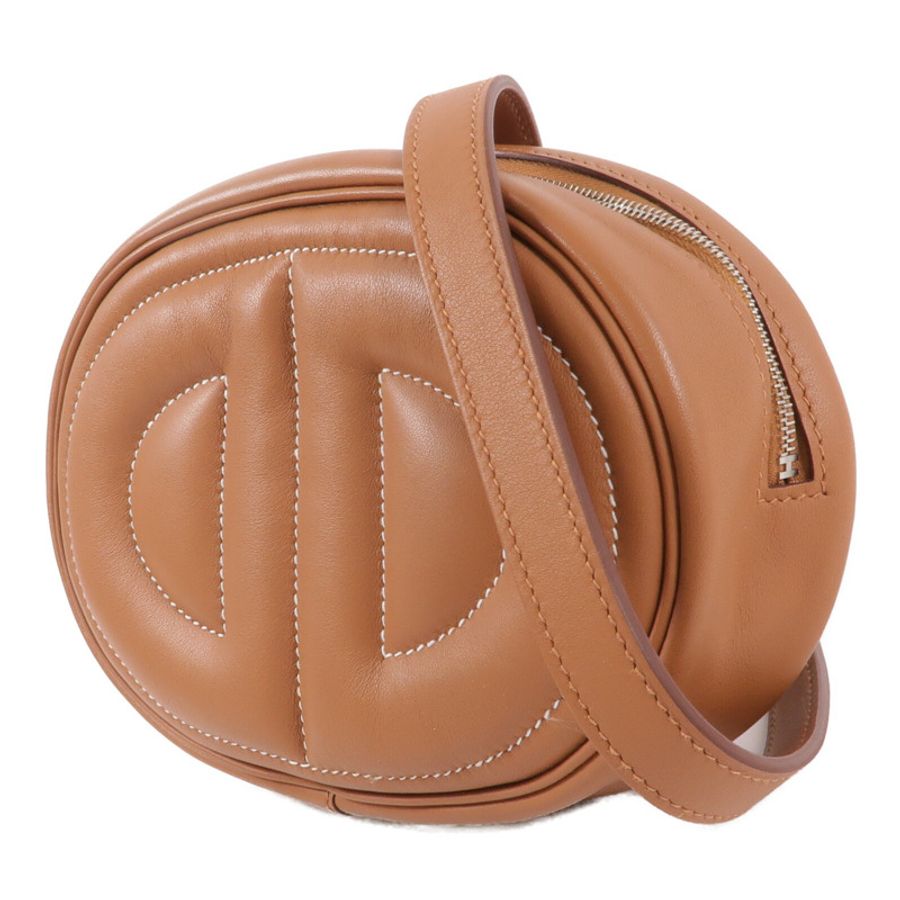 HERMES Swift皮革In The Loop Belt Bag腰包Gold-2