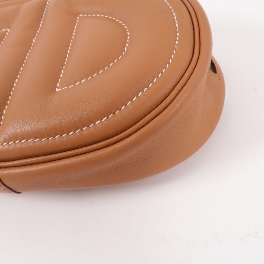 HERMES Swift皮革In The Loop Belt Bag腰包Gold-10