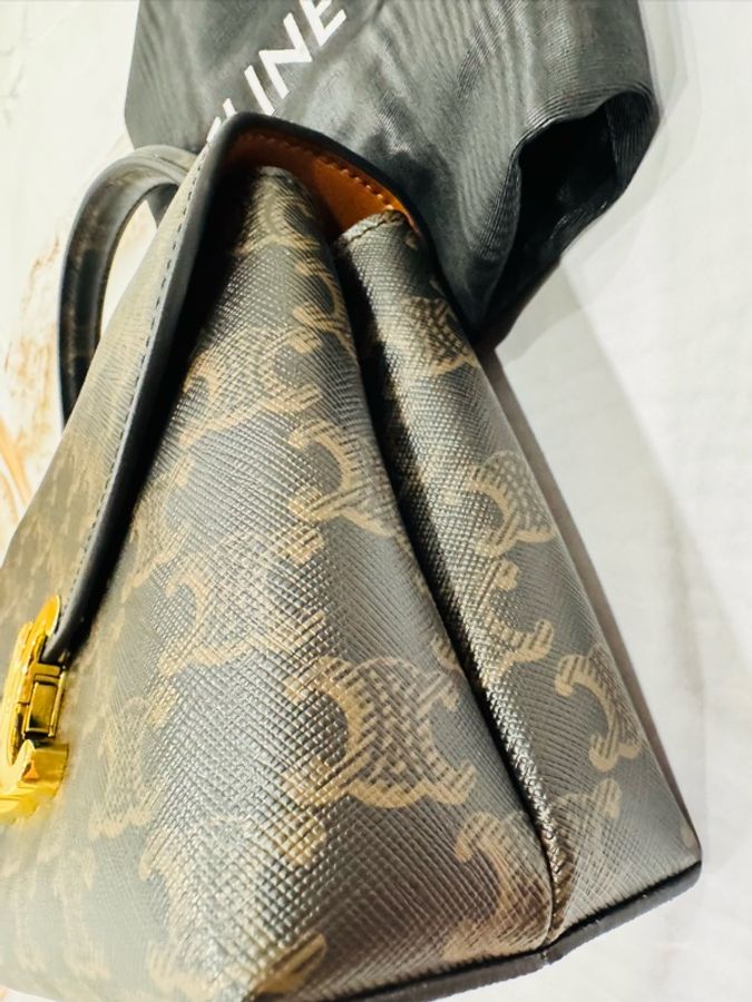 全新Celine 凱旋門老花 Teen Nino 包-4