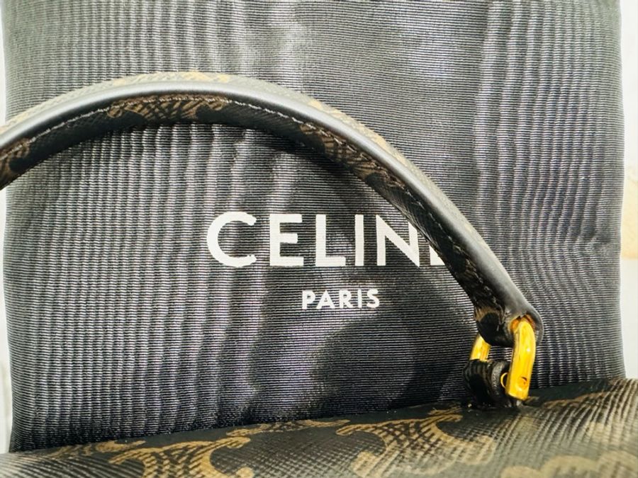 全新Celine 凱旋門老花 Teen Nino 包-11
