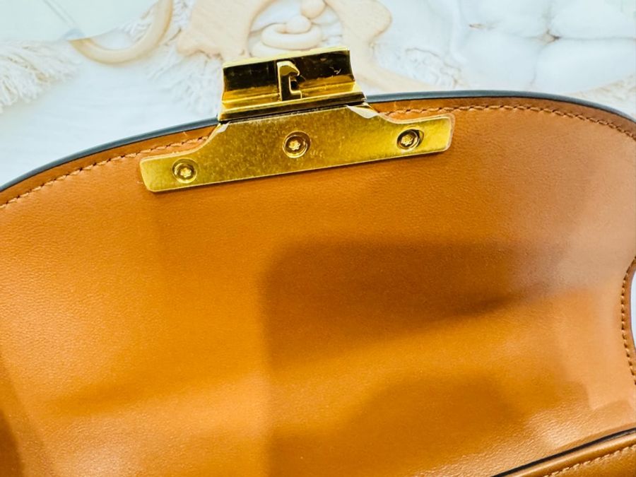 全新Celine 凱旋門老花 Teen Nino 包-13