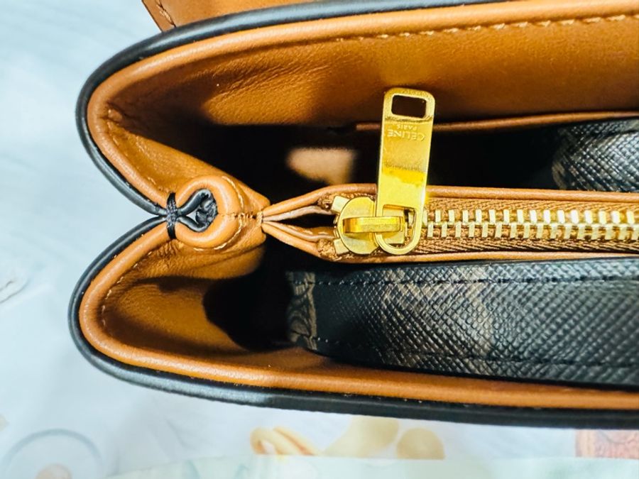 全新Celine 凱旋門老花 Teen Nino 包-15