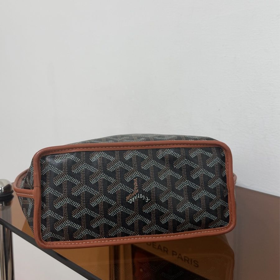#極新 Goyard Mini Tote Anjou 棕色-7