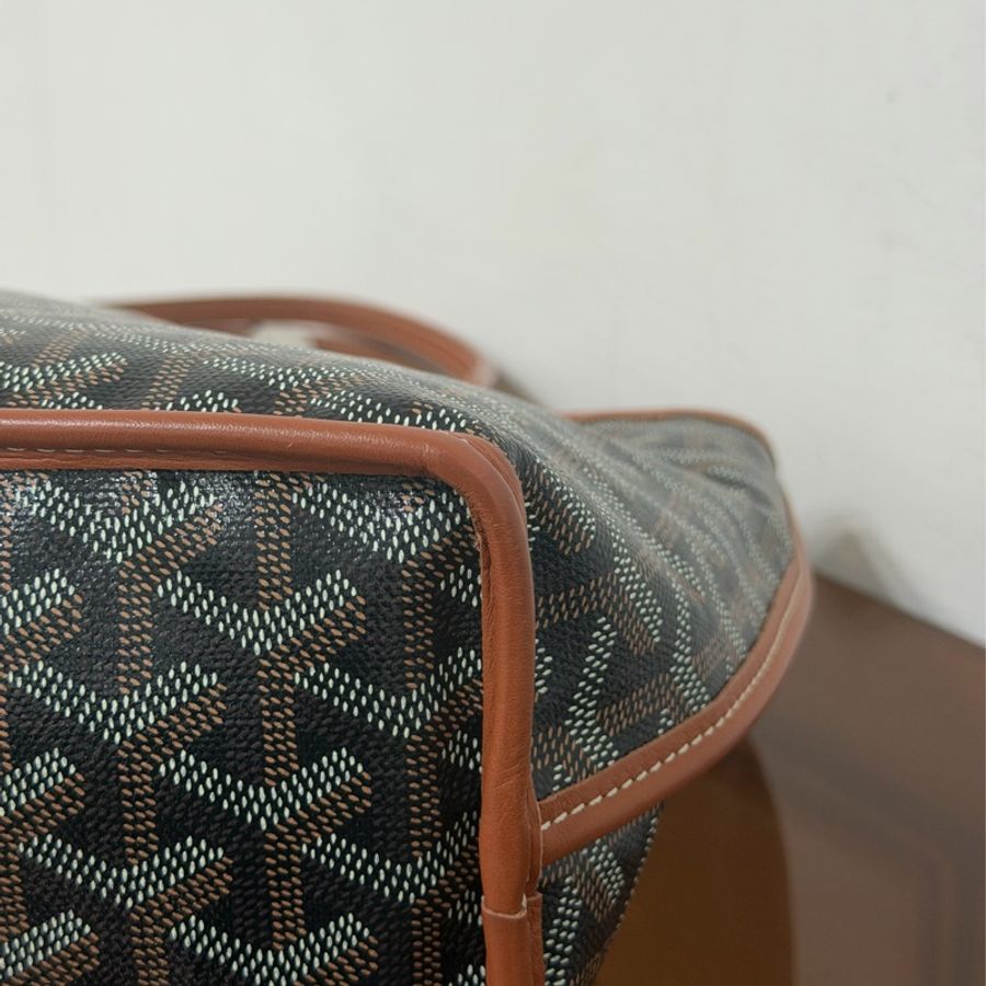 #極新 Goyard Mini Tote Anjou 棕色-11