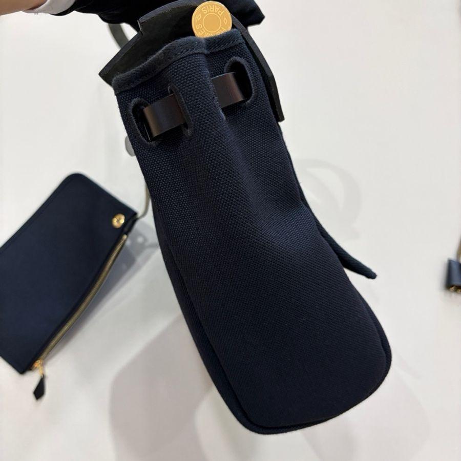 Hermes愛馬仕 黑金herbag31手提包單肩包斜挎包-2