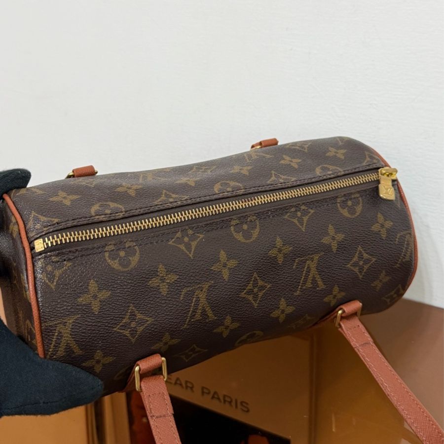 #極新 Louis Vuitton Papillon 巴比龍26圓筒包-7