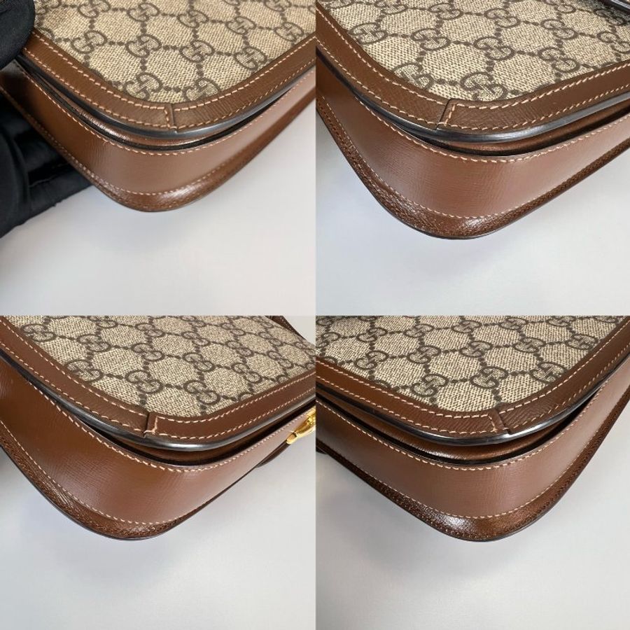 GUCCI 602204 棕1955翻蓋包 小號-9