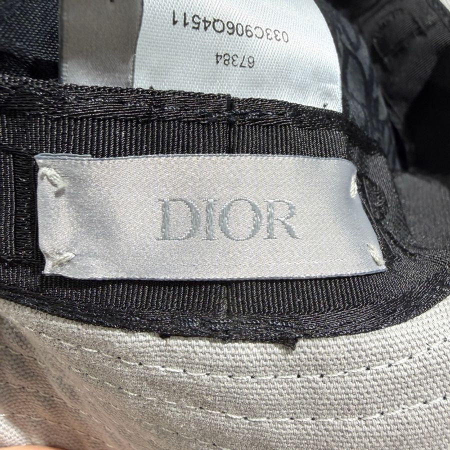 DIOR 迪奧 Kenny scharf聯名款 漁夫帽 刺繡logo 黑色-2