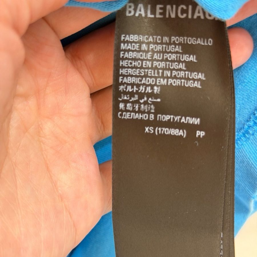 Balenciaga 23ss可樂裂印T-10