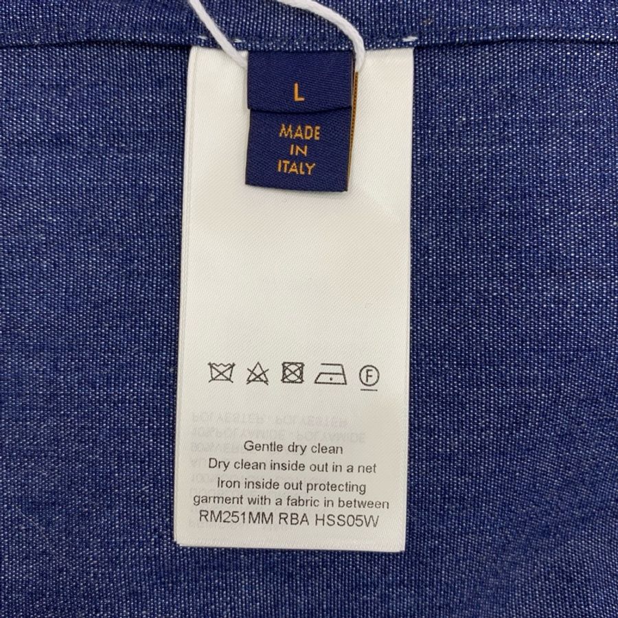 Louis Vuitton 25款 深蓝色长袖衬衫 L码 全新带吊牌-5