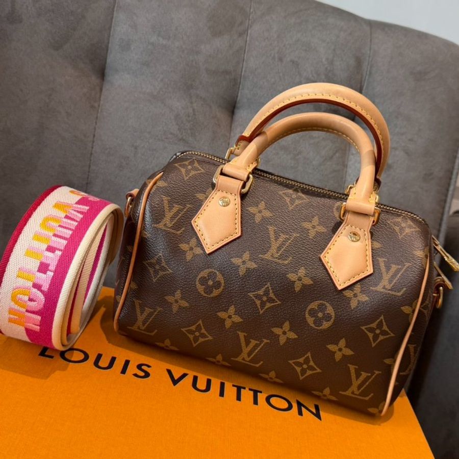 LV Speedy Bandoulière 20波士頓包 晶片款-0