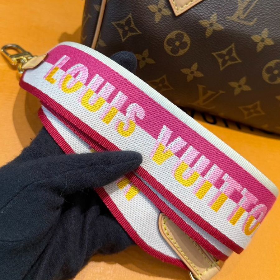 LV Speedy Bandoulière 20波士頓包 晶片款-8