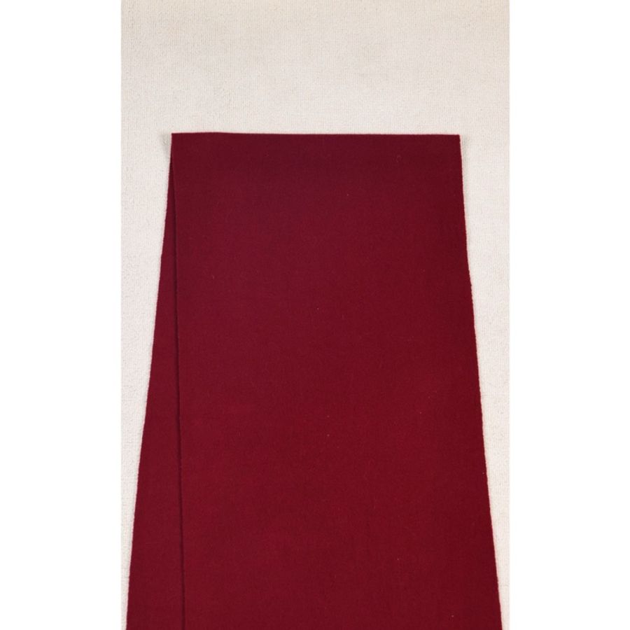 Burberry玫紫色徽章刺绣羊毛围巾-6
