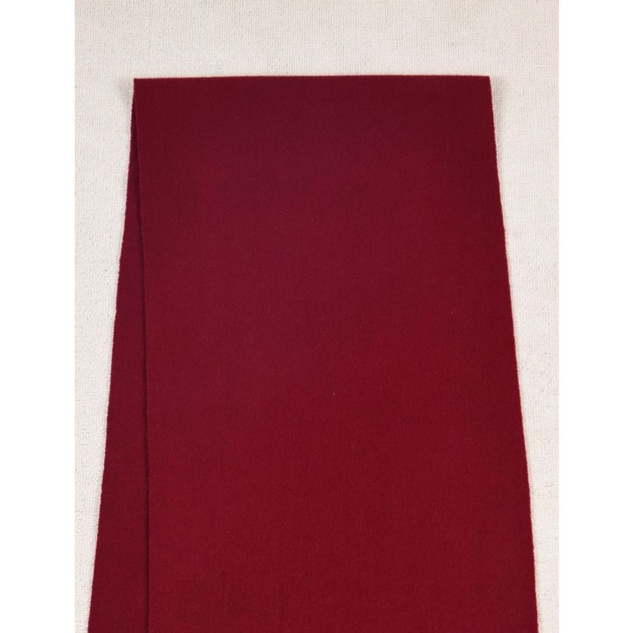 Burberry玫紫色徽章刺绣羊毛围巾-7