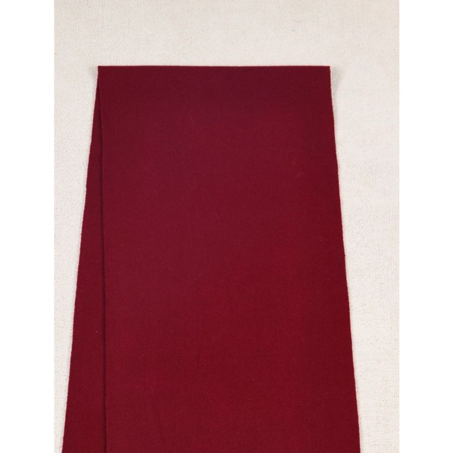 Burberry玫紫色徽章刺绣羊毛围巾-9