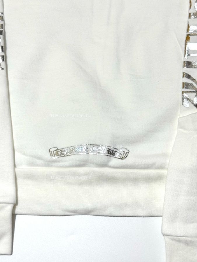 Chrome Hearts White Foil hoodie 🤍🩶-7
