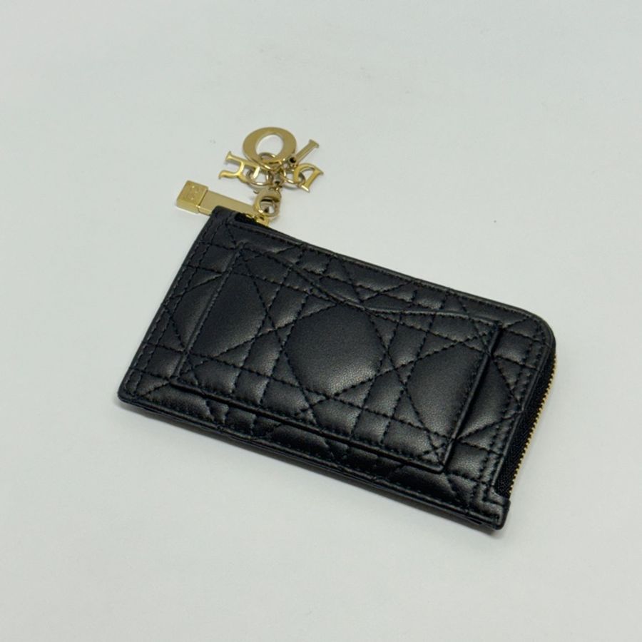 (全新閒置🎁) DIOR Cosmos 羊皮拉鍊錢包 專櫃18,500-4