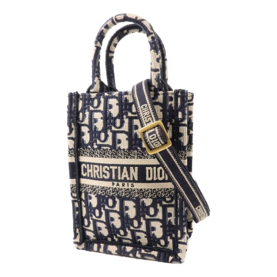Dior 帆布Book Tote Mini金扣手挽肩背兩用袋-2
