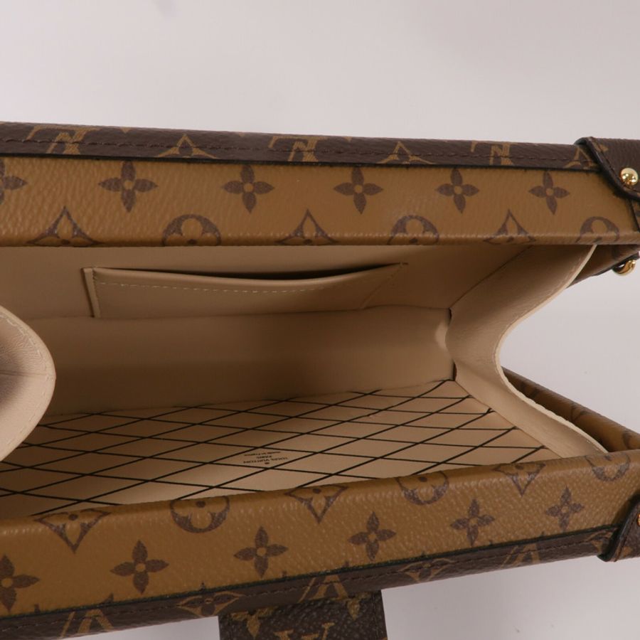 LOUIS VUITTON Monogram Reverse Petite Malle肩背袋-4