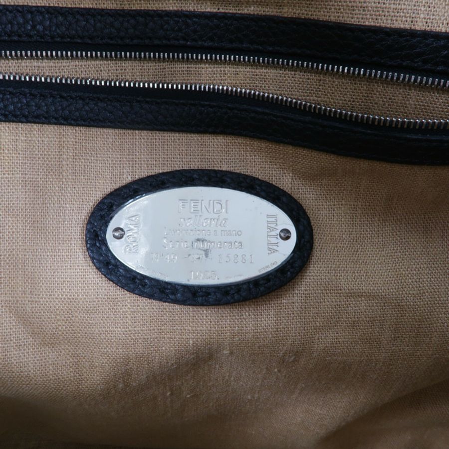 FENDI Roman Leather Selleria 2 Way Bag手挽肩背兩用袋-4