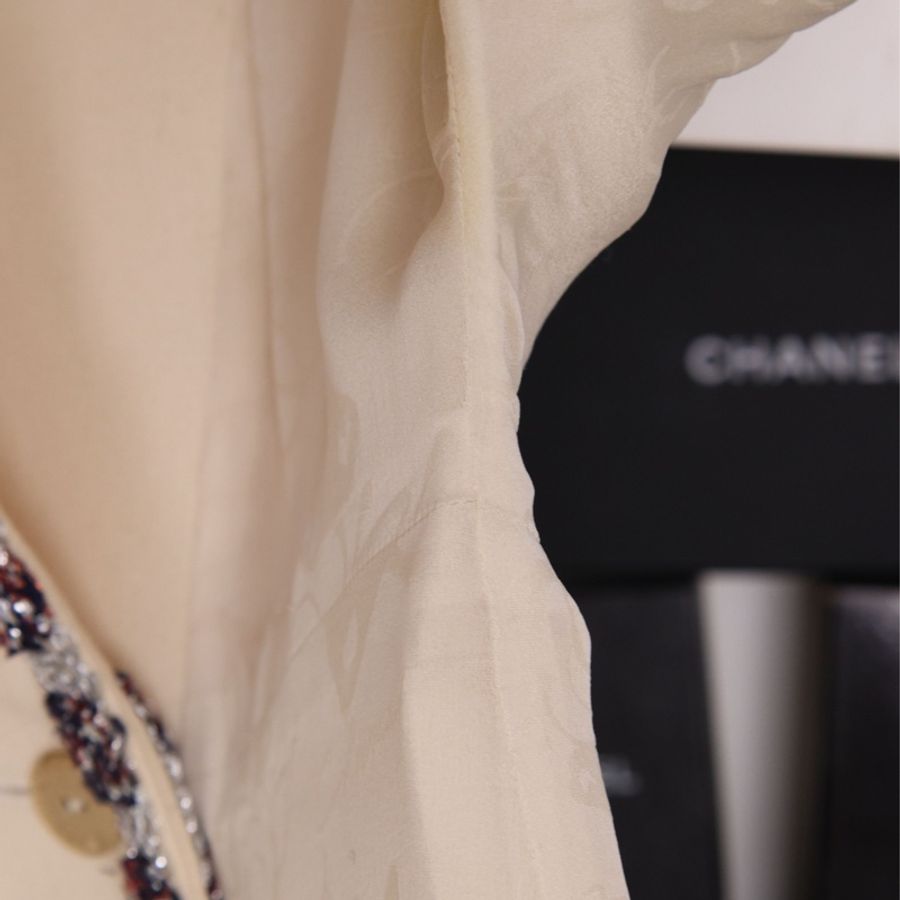 Chanel 12年孟买系列高级手工坊系列学院风大象纽扣徽章西装外套-40