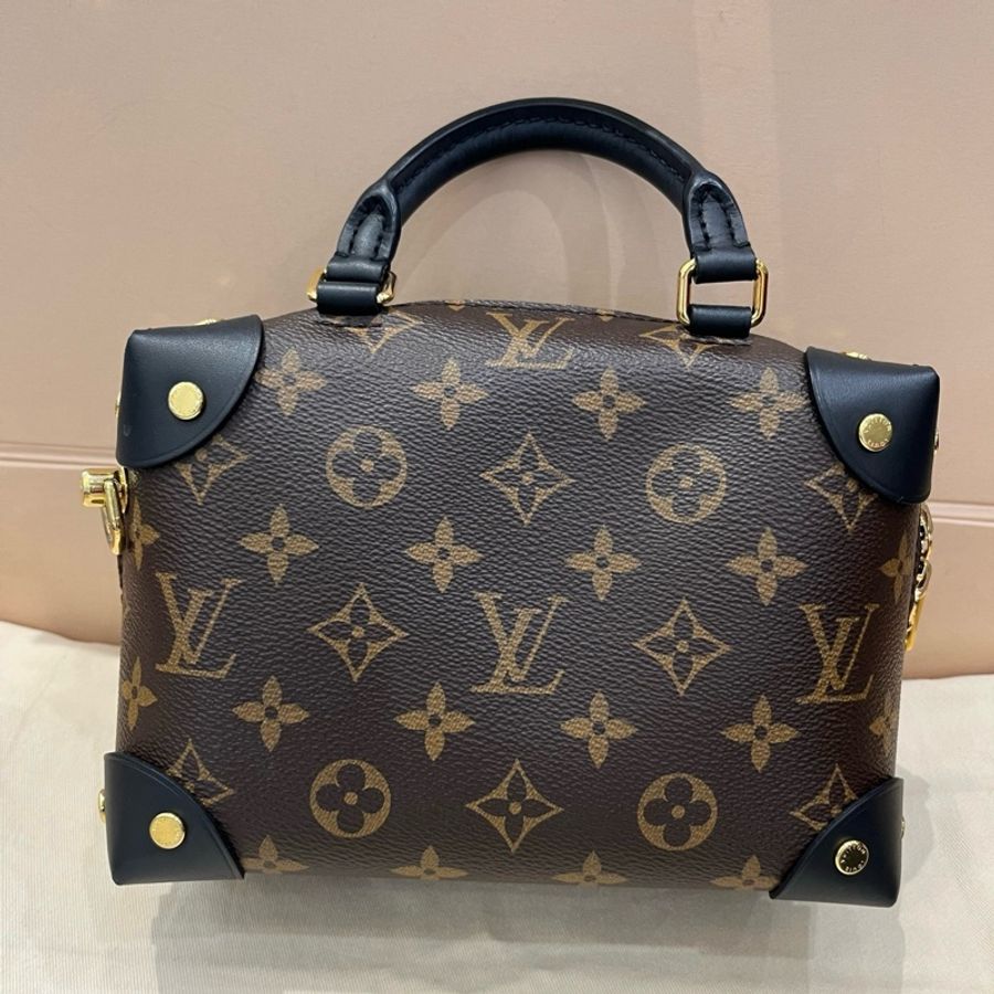 LV 路易威登 Petite Malle Souple八角軟盒手提包斜挎包 金扣-1