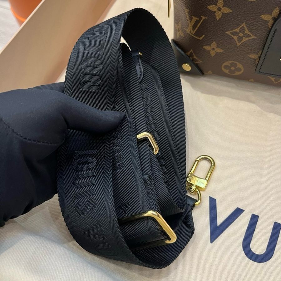 LV 路易威登 Petite Malle Souple八角軟盒手提包斜挎包 金扣-8