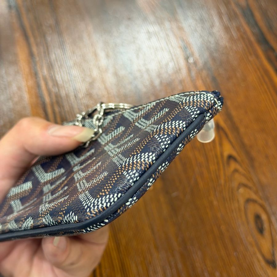 Goyard • 經典深藍色老花零錢包 🈶盒-6