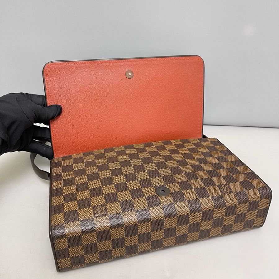 Louis Vuitton 路易威登 棕棋盤格 中古款 單肩腋下包 尺寸 28.5×17.5×8-7