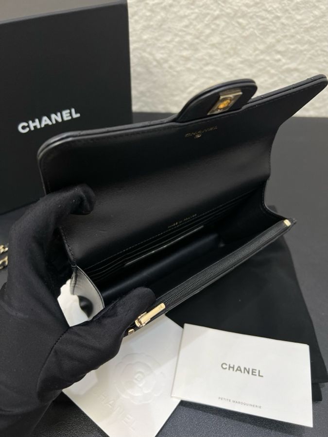 99新Chanel香奈兒25P 羊皮手柄三合一woc-5