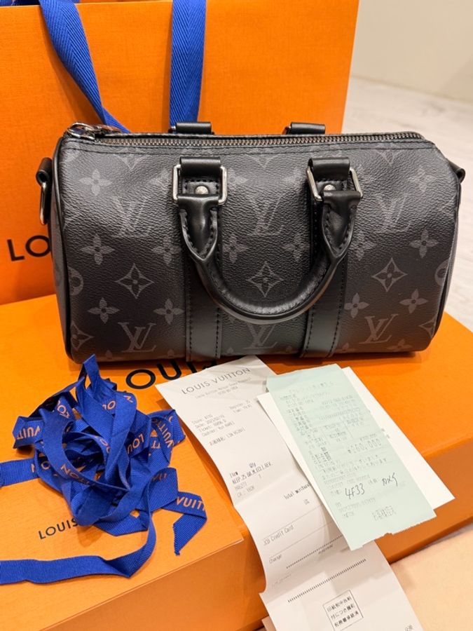 LV M46271 Keepall25 黑灰經典老花 大全配-13
