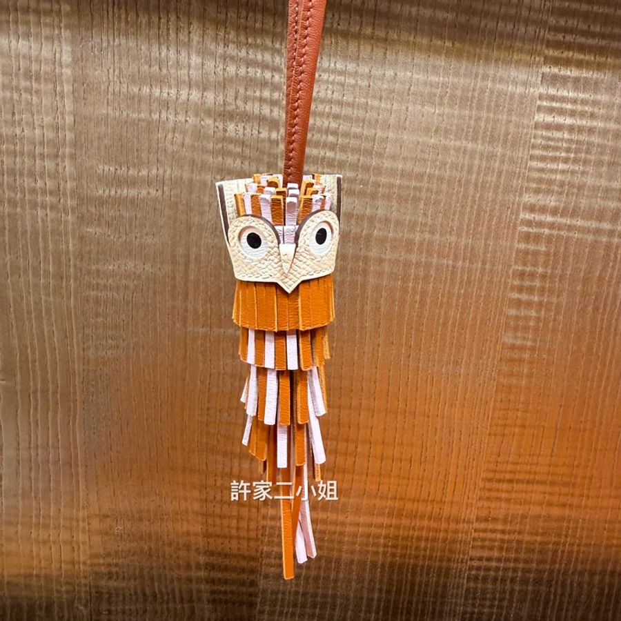 Hermes 98新閒置 貓頭鷹Chouette掛飾-0