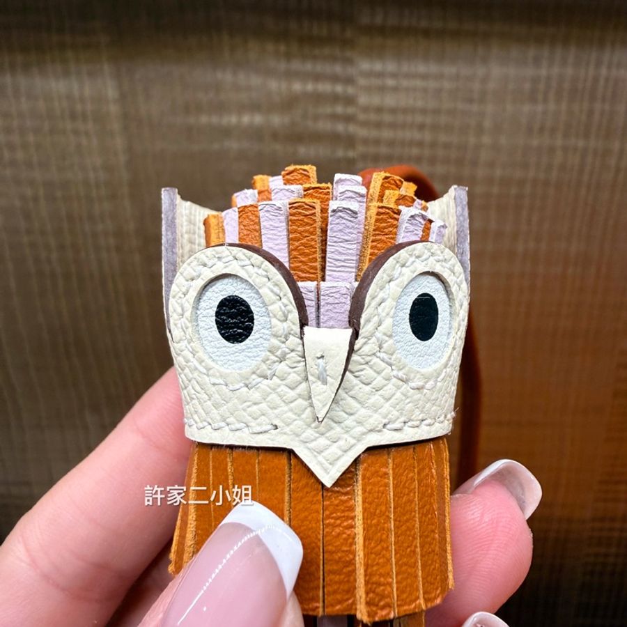 Hermes 98新閒置 貓頭鷹Chouette掛飾-6