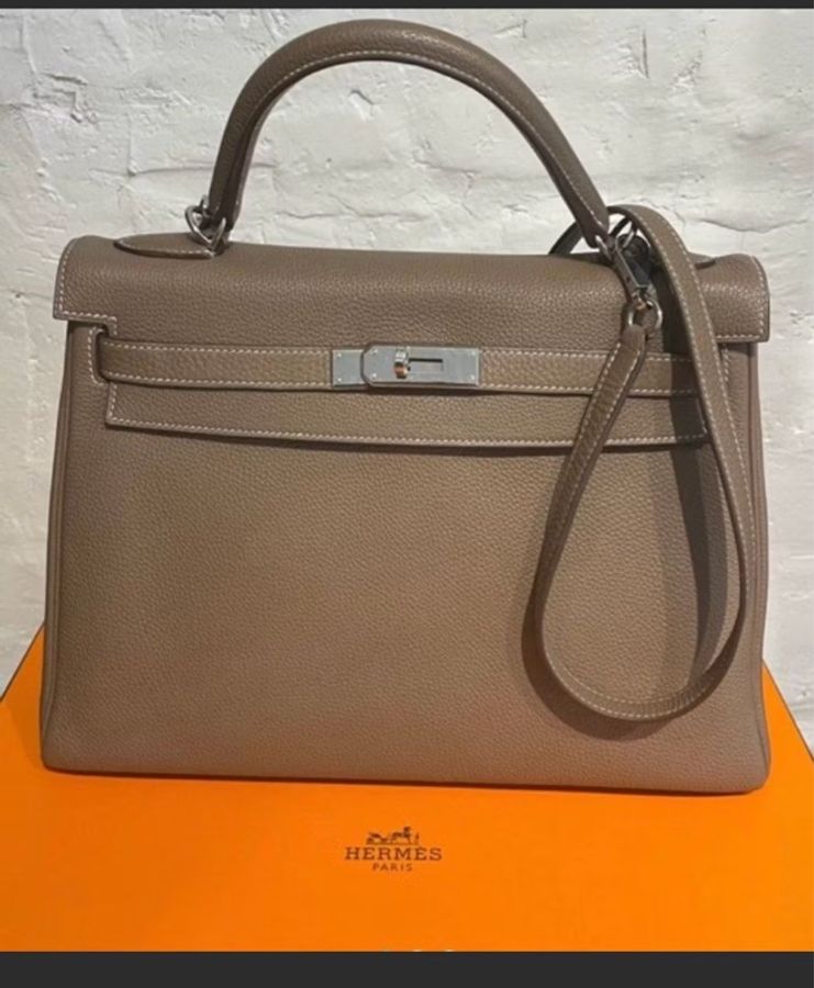 Hermes Kelly 32 大象灰 經典 Chanel-1