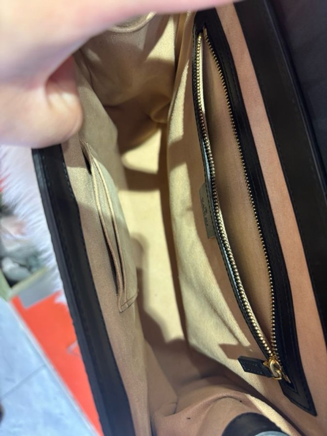 古馳/Gucci padlock月光寶盒 大號 牛皮壓花金扣女士手提包-8
