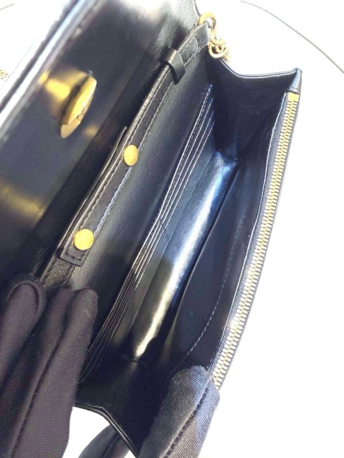 Balenciaga巴黎世家 BB鏈條包   經典黑色牛皮 尺寸小巧 單肩斜挎都可以-5