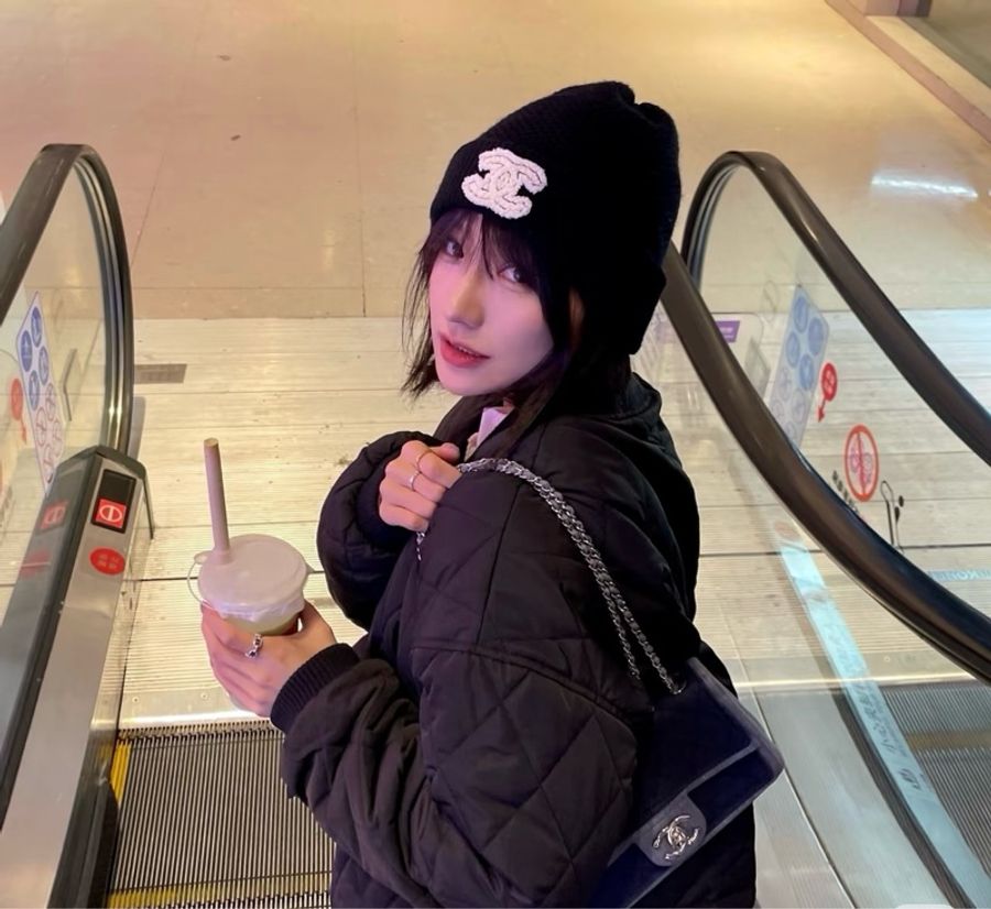 CHANEL 香奈兒雙色拼色徽章牛仔CF20大mini 必收稀缺包款-3