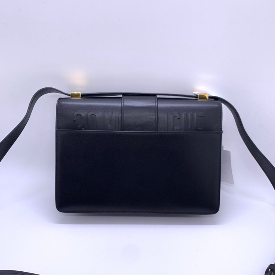 DIOR迪奧 30 Montaigne 可調節可拆卸皮質肩帶 光面牛皮革 斜挎單肩包-1