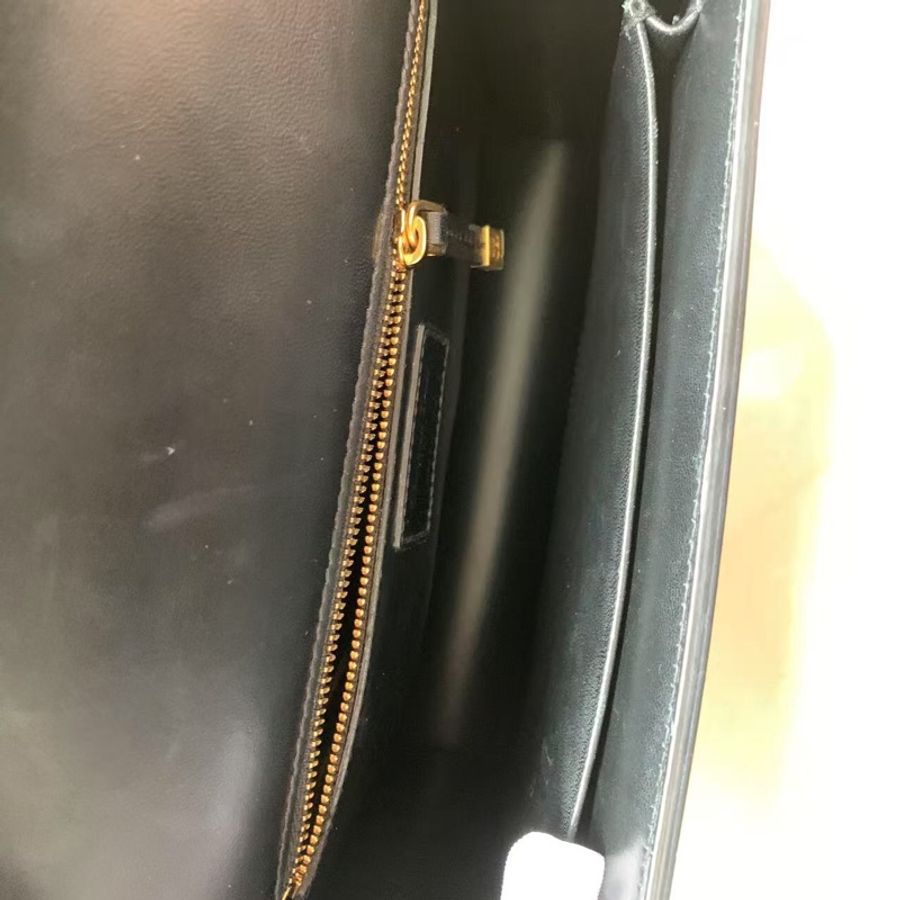 DIOR迪奧 30 Montaigne 可調節可拆卸皮質肩帶 光面牛皮革 斜挎單肩包-7