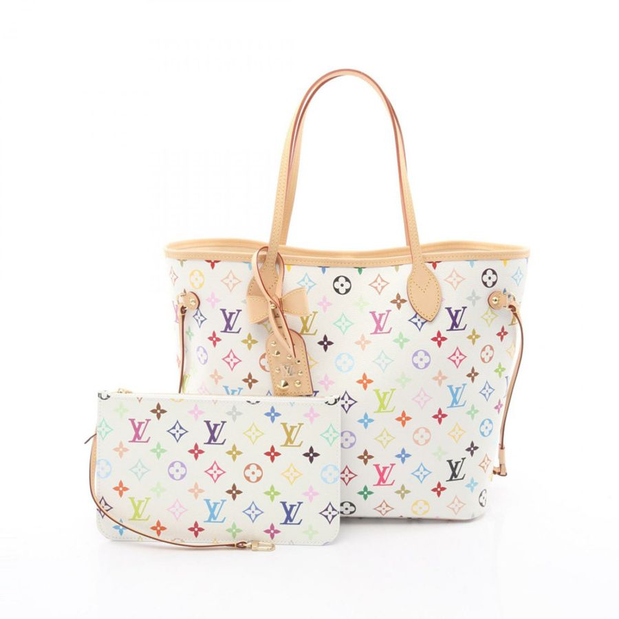 路易威登 LV TM Neverfull MM 肩手提包 M27787 Monogram Multicolore-0