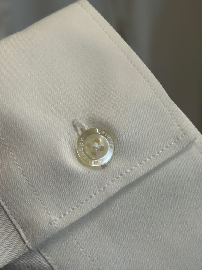 Givenchy白色 刺繡 星圖騰 長袖襯衫 39碼-7
