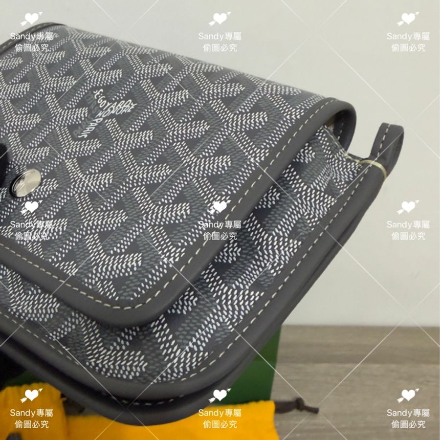 🩶Goyard 狗牙 信封包 灰色 全新全配 🩶-3