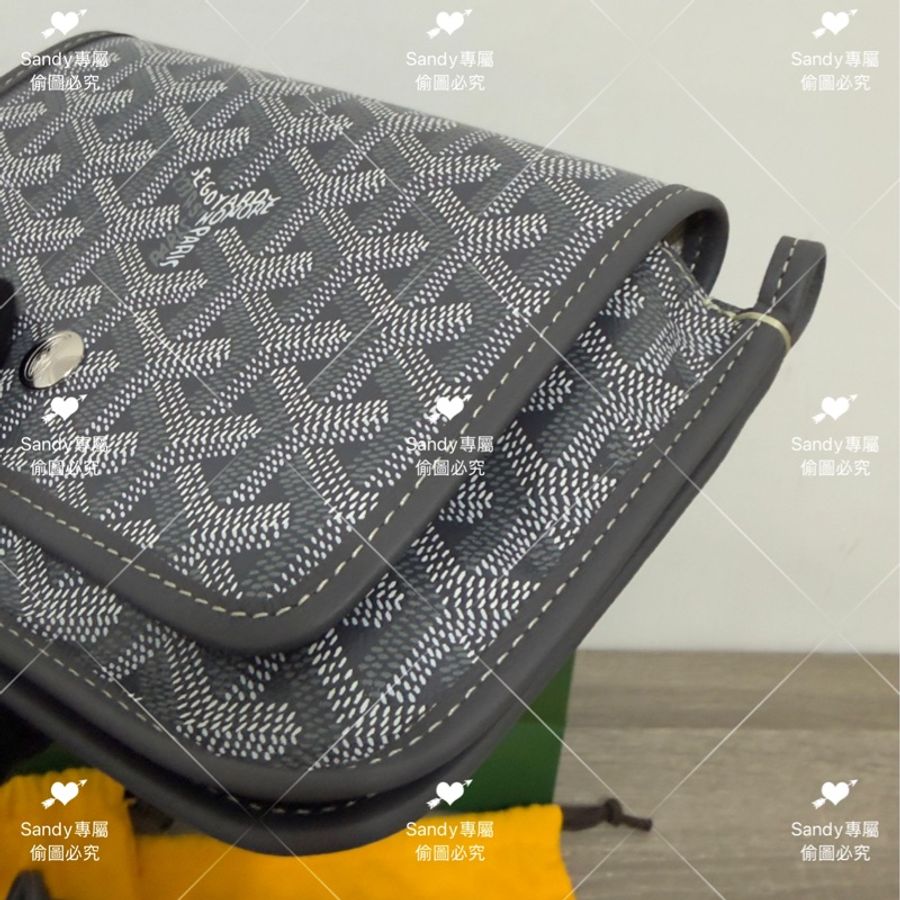 🩶Goyard 狗牙 信封包 灰色 全新全配 🩶-17