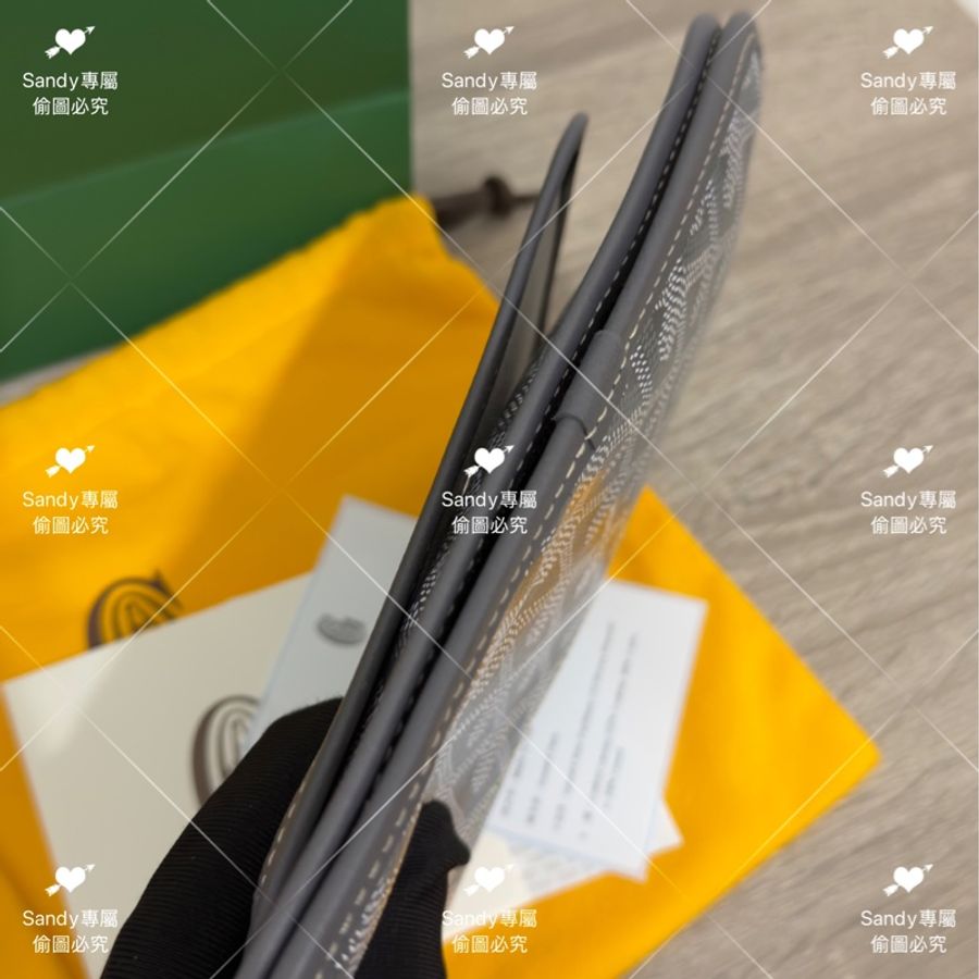 🩶Goyard 狗牙 信封包 灰色 全新全配 🩶-19